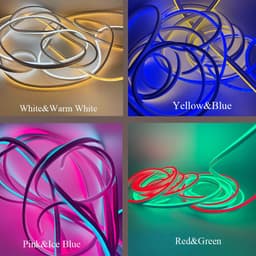 image-12V Flexible Led Neon Strip Lights With DC Connector Outdoor Waterproof Christmas Living Gaming Room Decor Home Decoration Lamp