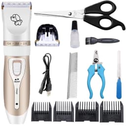 image-Factory direct professional pet hair clipper hair clipper for cats and pets does not hurt the skin rechargeable dog hair shaver