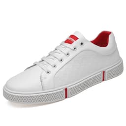 image-New men's fashion casual plaid flat lace-up sneakers small size men's shoes simple and versatile sports casual shoes