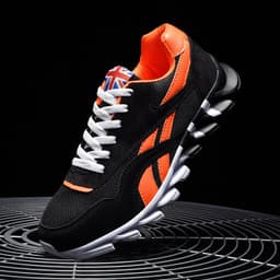 image-Miyuki Sports Shoes - White Red Stripe Running Casual