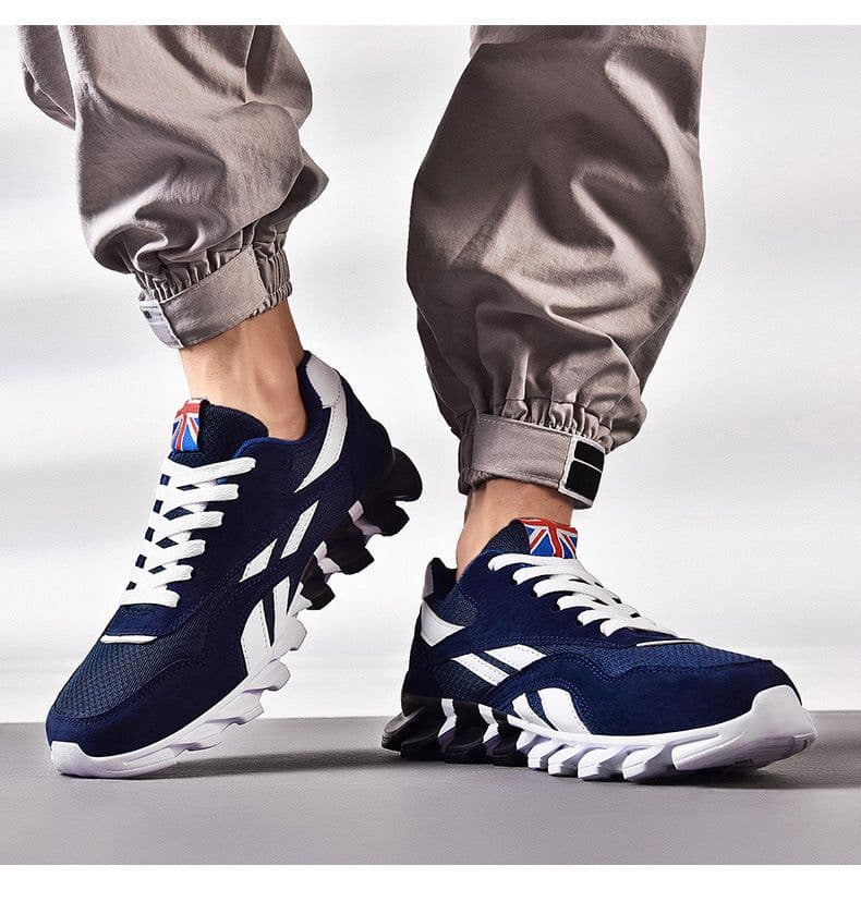 image-Miyuki Sports Shoes - White Red Stripe Running Casual