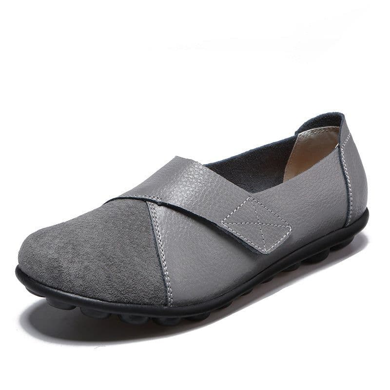 image-Cross-border 2019 factory direct sales large size women's shoes casual all-match women's singles shoes low top comfortable Velcro doudou shoes