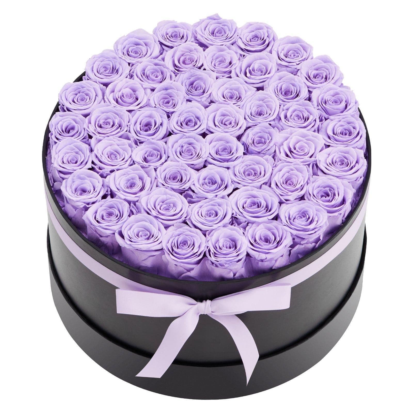image-VEVOR Forever Flowers, 50 Preserved Roses in a Box, Eternal Flowers Immortal Bouquet Birthday Present for Women Her Wife Mothers, Anniversary, Valentine's Day,Christmas, Lavender Purple