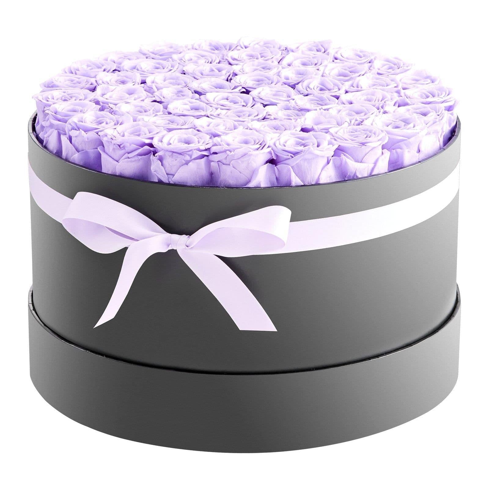 image-VEVOR Forever Flowers, 50 Preserved Roses in a Box, Eternal Flowers Immortal Bouquet Birthday Present for Women Her Wife Mothers, Anniversary, Valentine's Day,Christmas, Lavender Purple