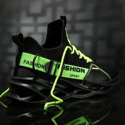 image-Mintzius Woven Blade Sports Shoes - Casual Mesh Men's Large Size