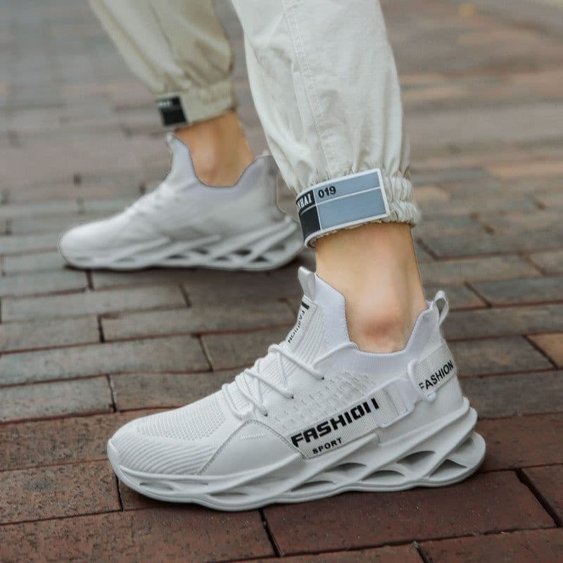 image-Mintzius Woven Blade Sports Shoes - Casual Mesh Men's Large Size