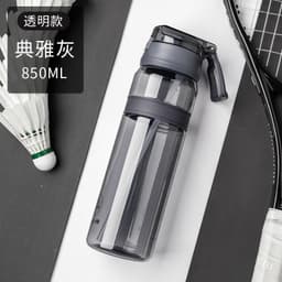 image-Elephant Button 550ml Transparent Tritan Sports Bottle With Elastic Clip