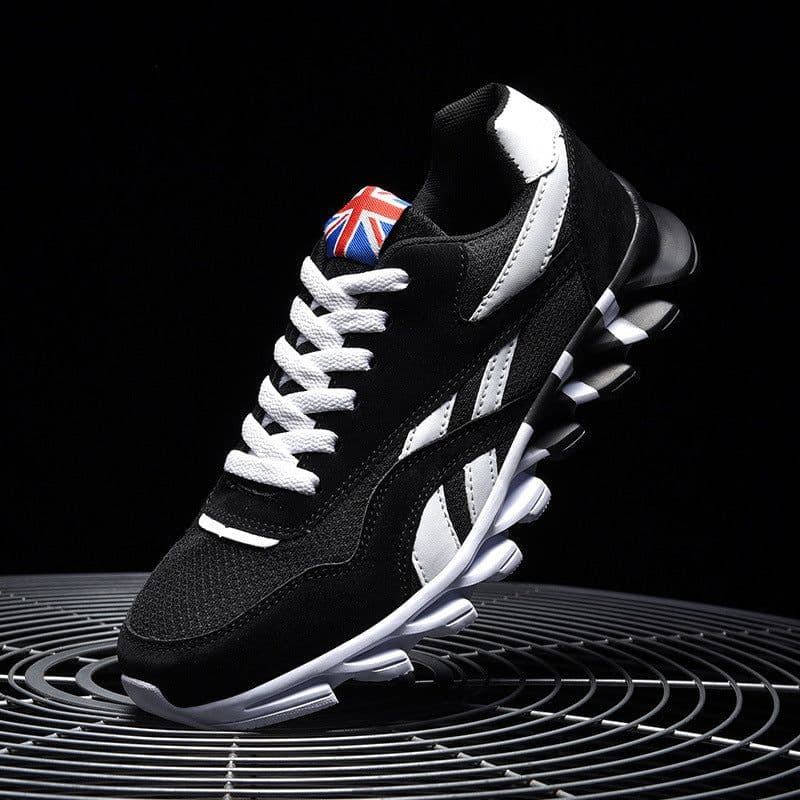 image-Miyuki Sports Shoes - White Red Stripe Running Casual