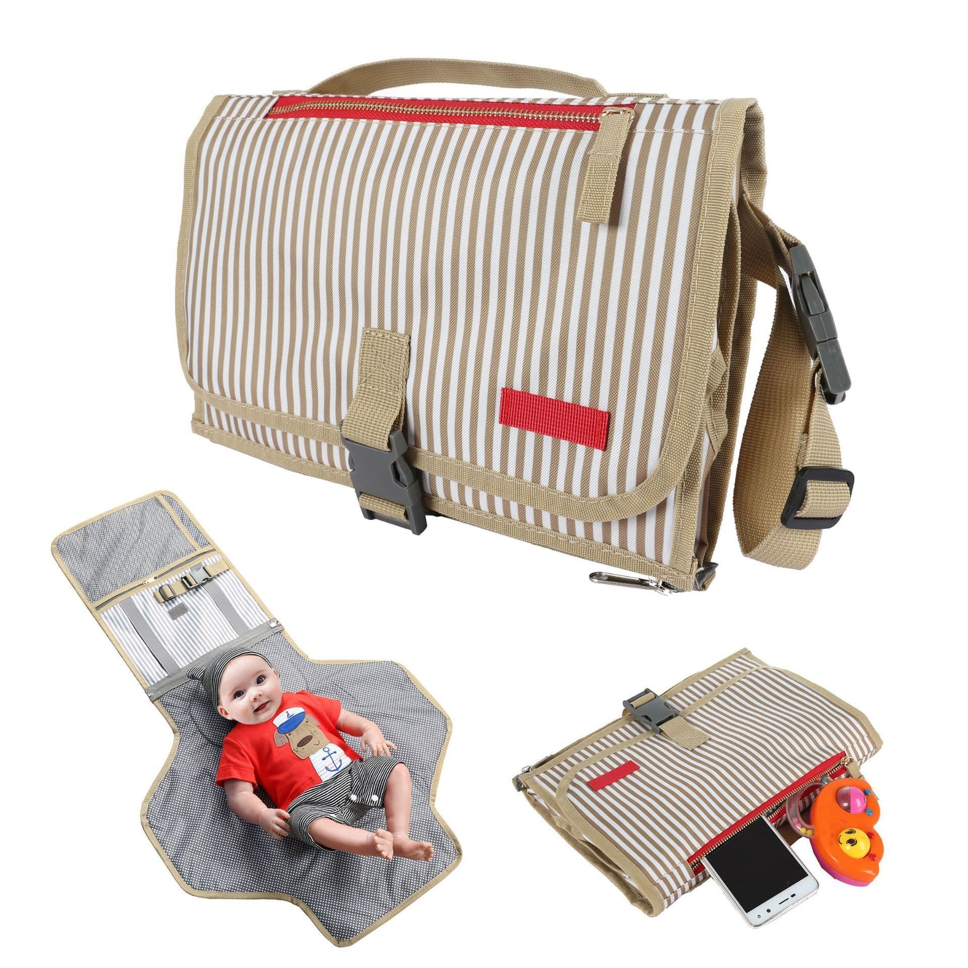 image-Baby out convenient diaper change urine pad waterproof baby diaper Mommy bag