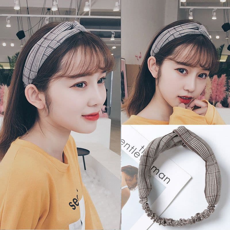 image-Korean spring and summer cross elastic headband chiffon silk headband ladies headband hair accessories sports face wash headwear wholesale