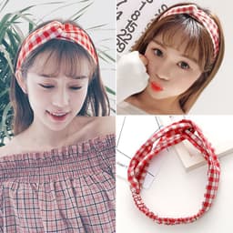 image-Korean spring and summer cross elastic headband chiffon silk headband ladies headband hair accessories sports face wash headwear wholesale