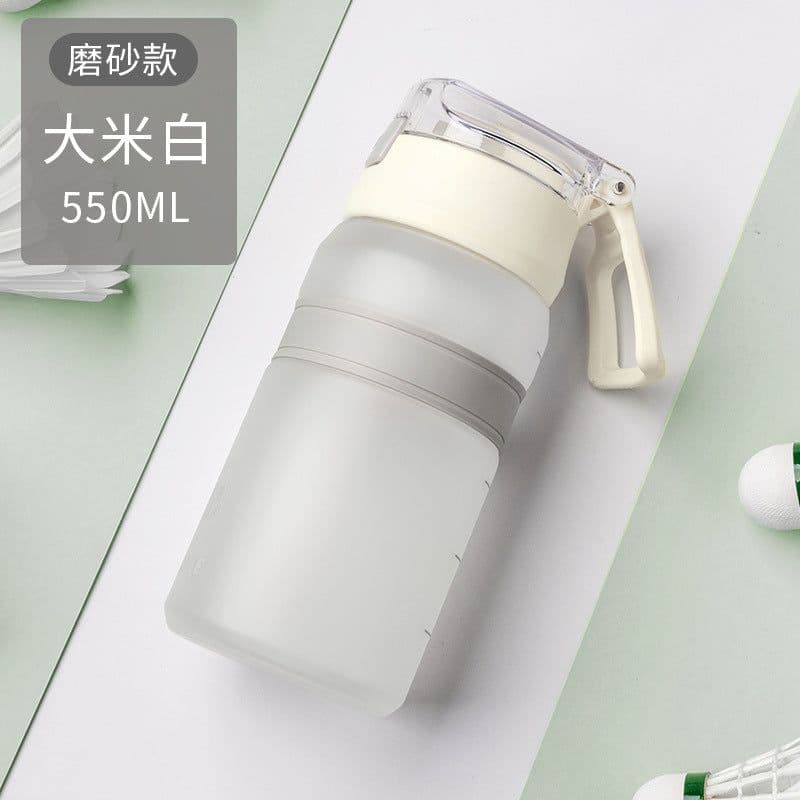image-Elephant Button 550ml Transparent Tritan Sports Bottle With Elastic Clip