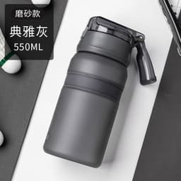 image-Elephant Button 550ml Transparent Tritan Sports Bottle With Elastic Clip