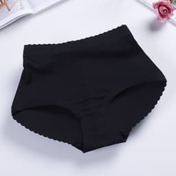 image-Women's Padded Hip Enhancer Panties - Seamless Black