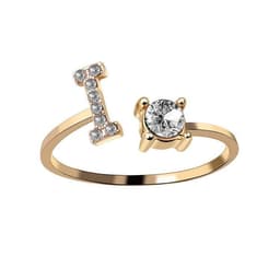 image-New Design Adjustable 26 Initial Letter Ring Fashion Jewelry For Women Simple Elegant Jewelry