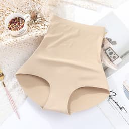 image-Women's Padded Butt Lift Panties - Black Seamless Shaper