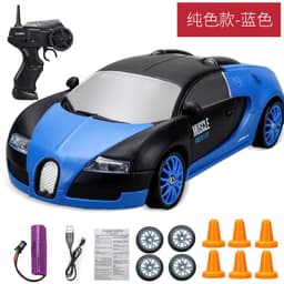 image-Huangbo RC Drift Car 2.4G 1:24 Green Graffiti