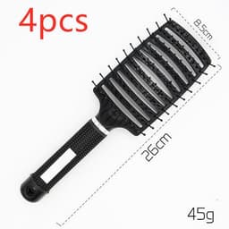 image-Bristle Hair Brush - Detangler Massage Comb