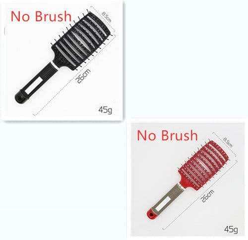 image-Bristle Hair Brush - Detangler Massage Comb