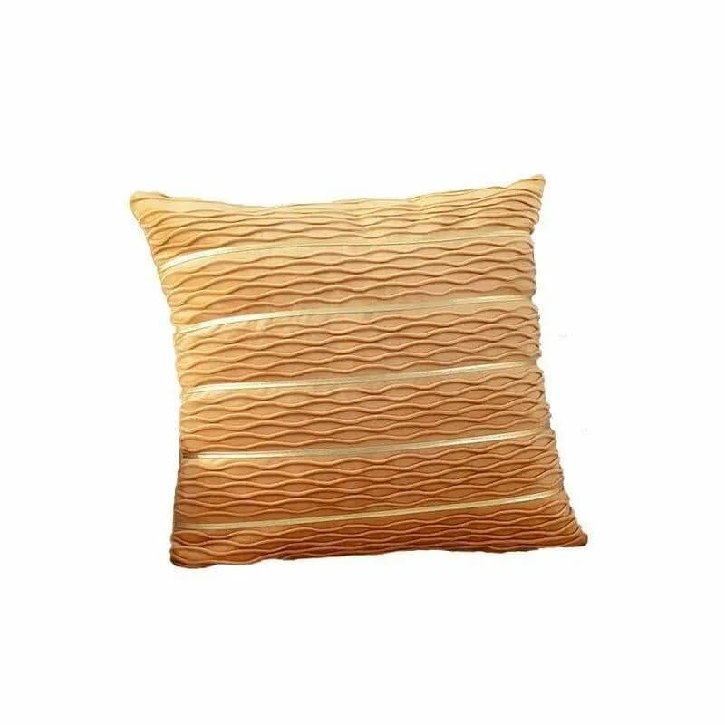 image-Cushion Cover Crumble Velvet - Orange