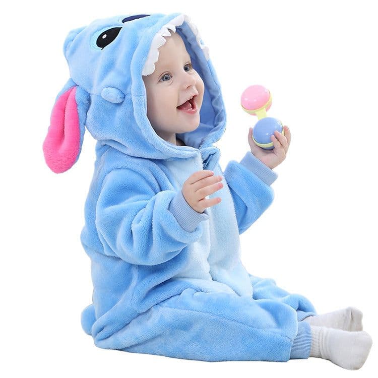 image-MICHLEY Baby Jumpsuit Hooded Flannel - Tiger 70cm