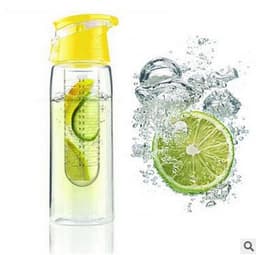image-Water bottle outdoor sports lemon water cup artifact