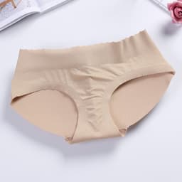 image-Women's Padded Butt Lift Panties - Black Seamless Shaper