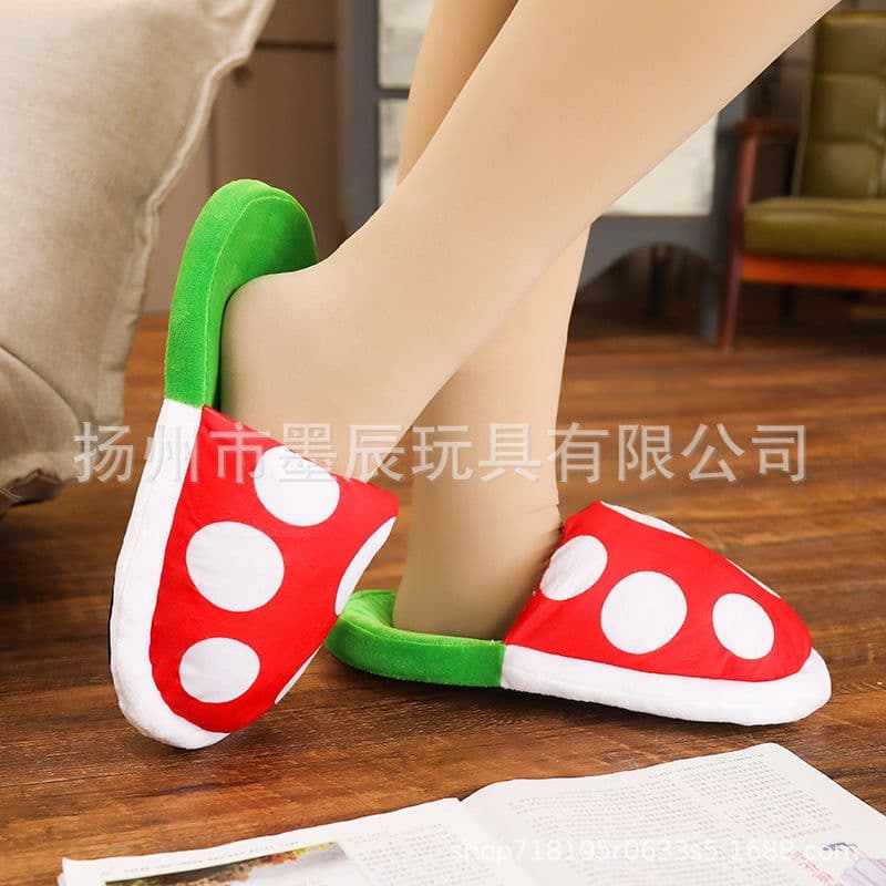 image-Mochen Toys Plush Toys Piranha Slippers Mario Cannibal Dolls Doll Storage Box Generation