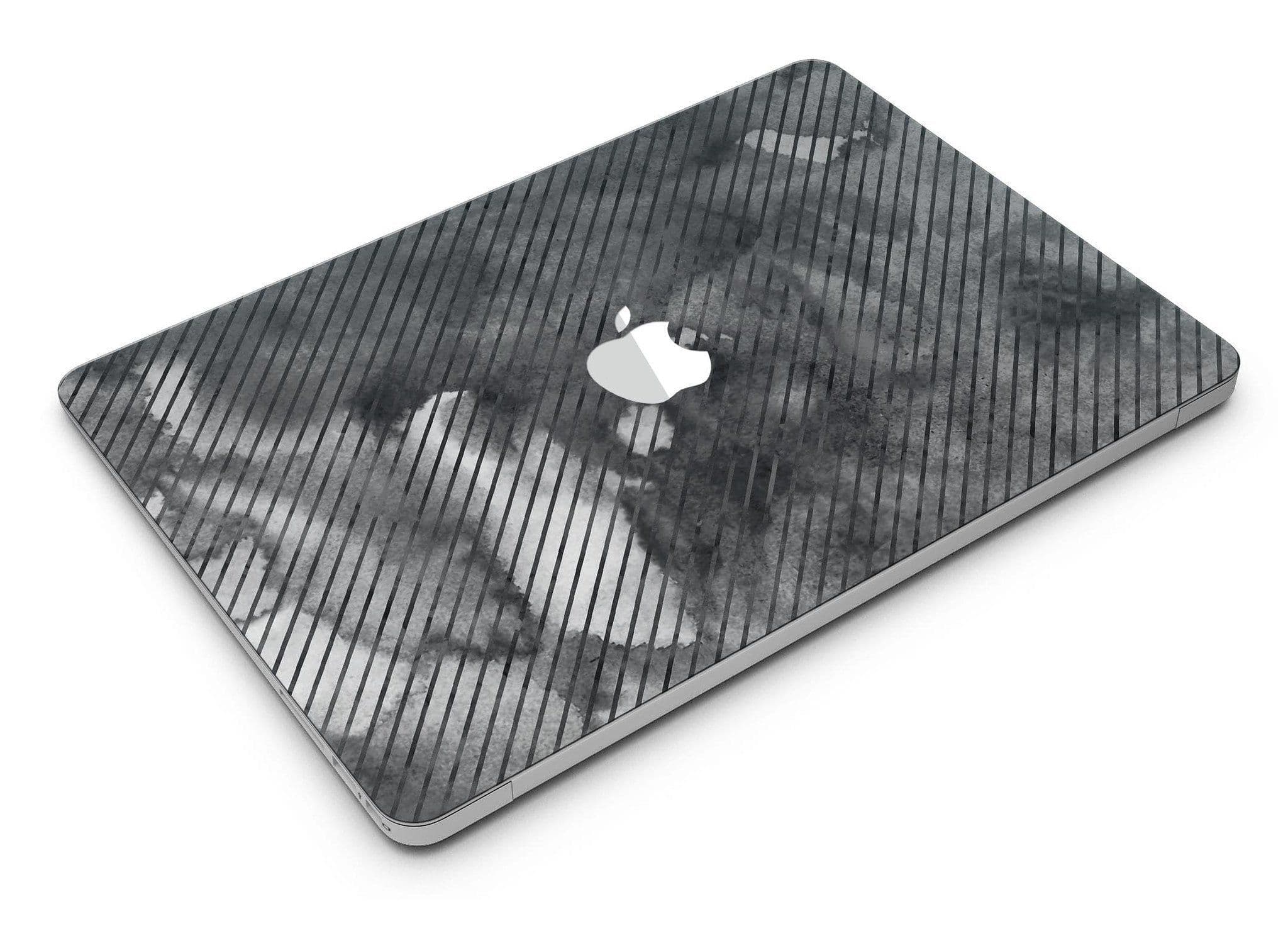 image-Gray Watercolor Stripes - MacBook Air Skin Kit