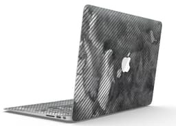 image-Gray Watercolor Stripes - MacBook Air Skin Kit