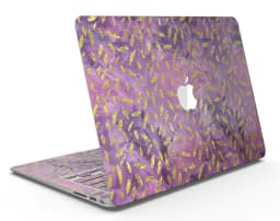 image-Daisy Pedals Over Purple Cloud Mix - MacBook Air Skin Kit