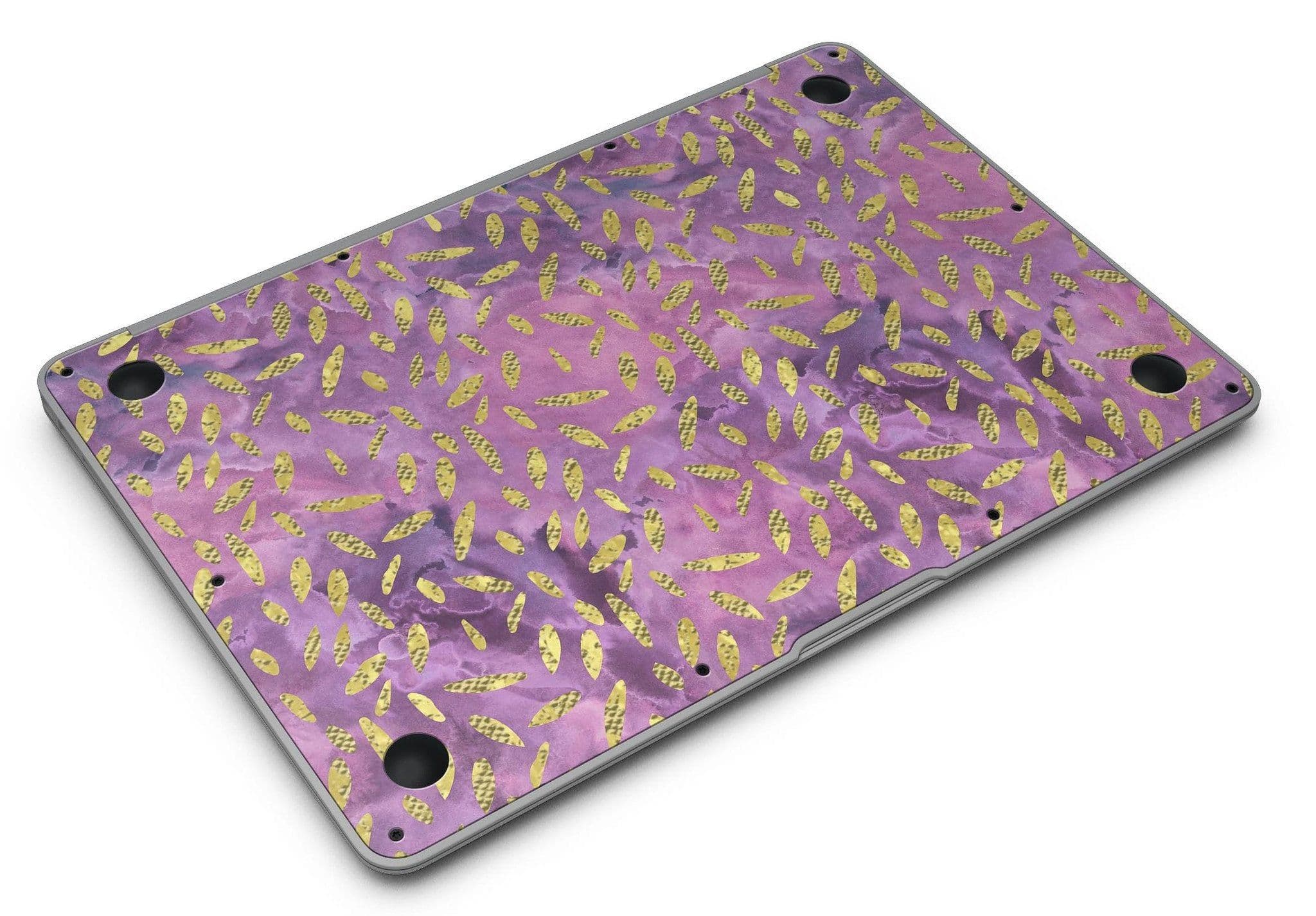 image-Daisy Pedals Over Purple Cloud Mix - MacBook Air Skin Kit