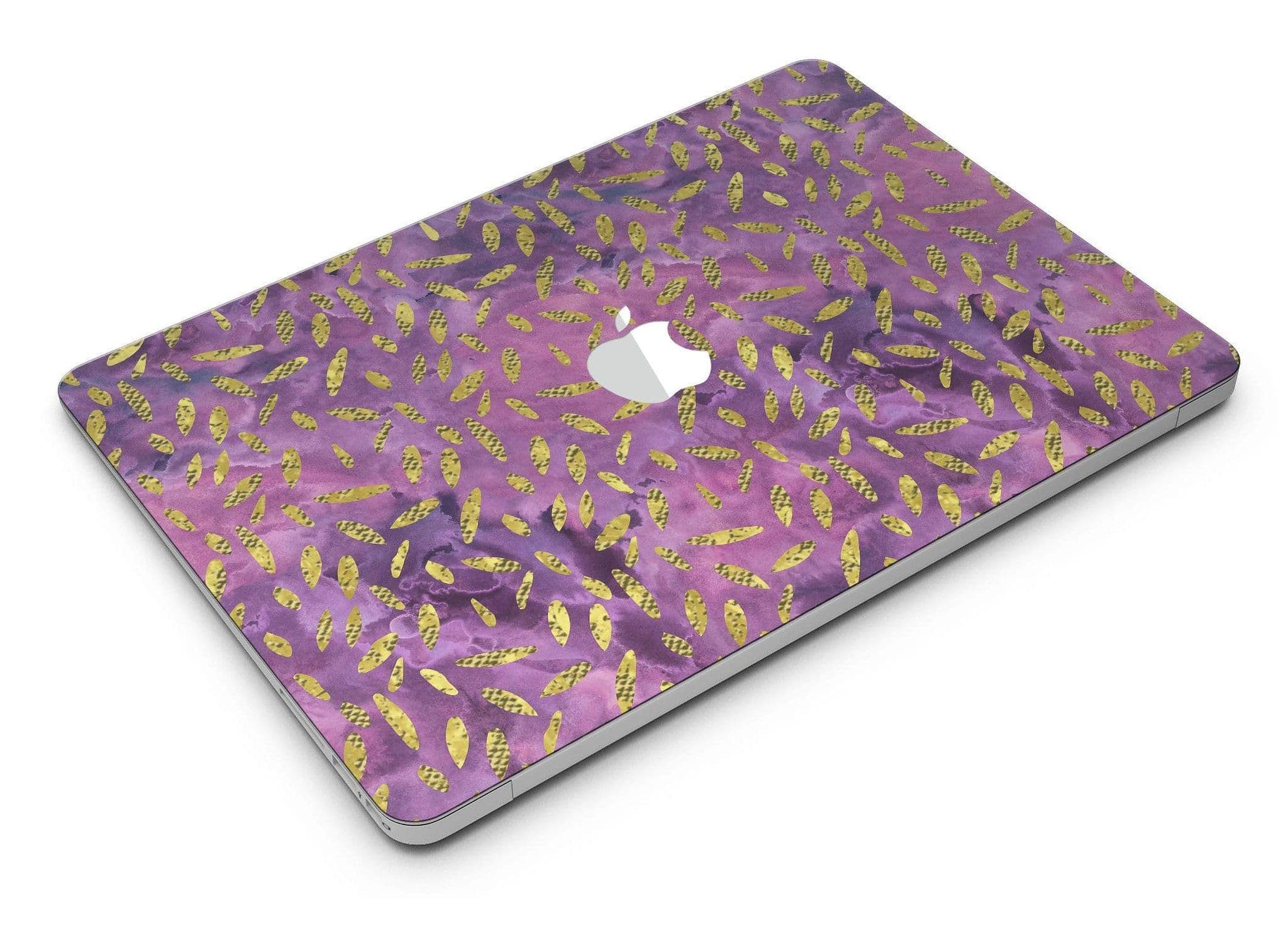 image-Daisy Pedals Over Purple Cloud Mix - MacBook Air Skin Kit