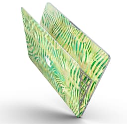 image-Green Watercolor Zebra Pattern - MacBook Pro with Retina Display