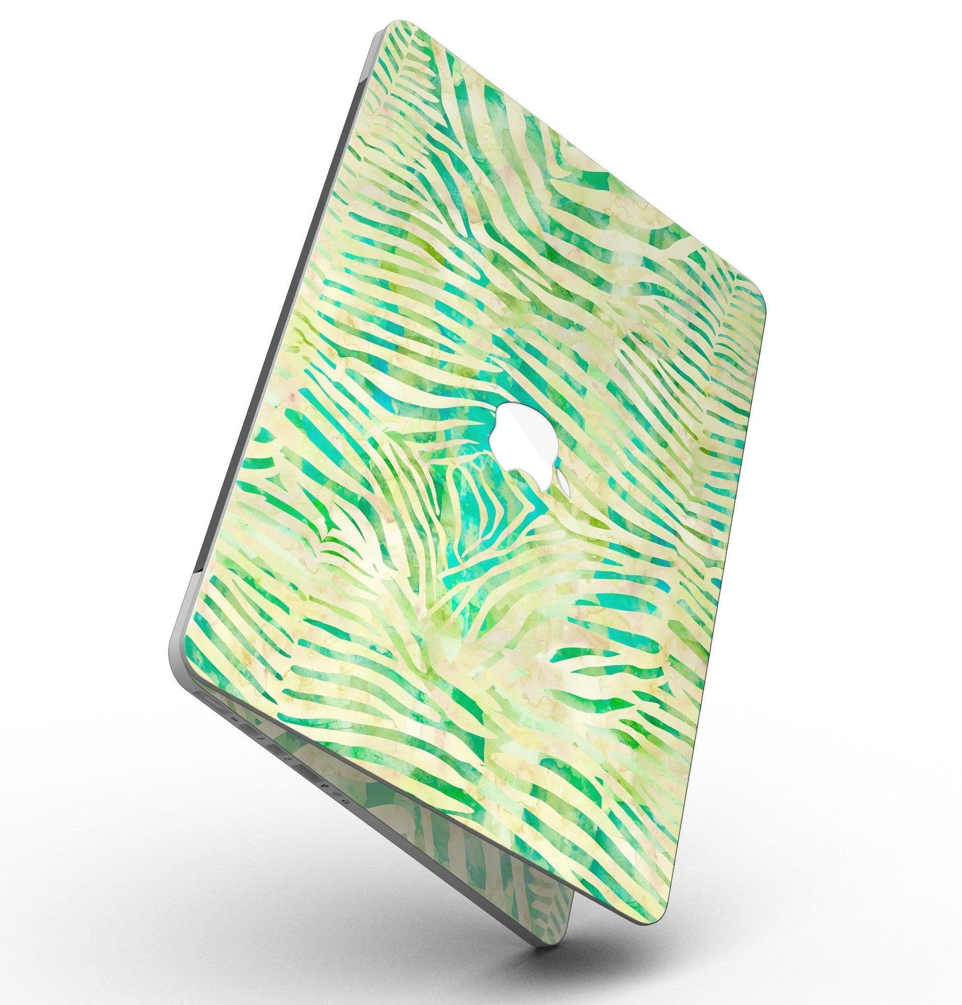 image-Green Watercolor Zebra Pattern - MacBook Pro with Retina Display