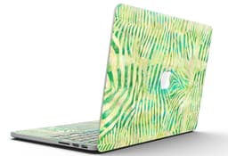 image-Green Watercolor Zebra Pattern - MacBook Pro with Retina Display