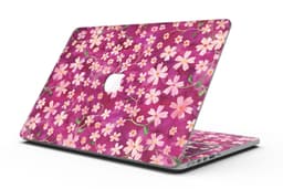 image-Flowers with Stems over Wine Watercolor - MacBook Pro with Retina
