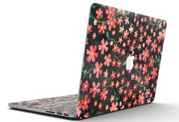 image-Flowers with Stems over Black Watercolor - MacBook Pro with Retina