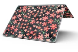 image-Flowers with Stems over Black Watercolor - MacBook Pro with Retina