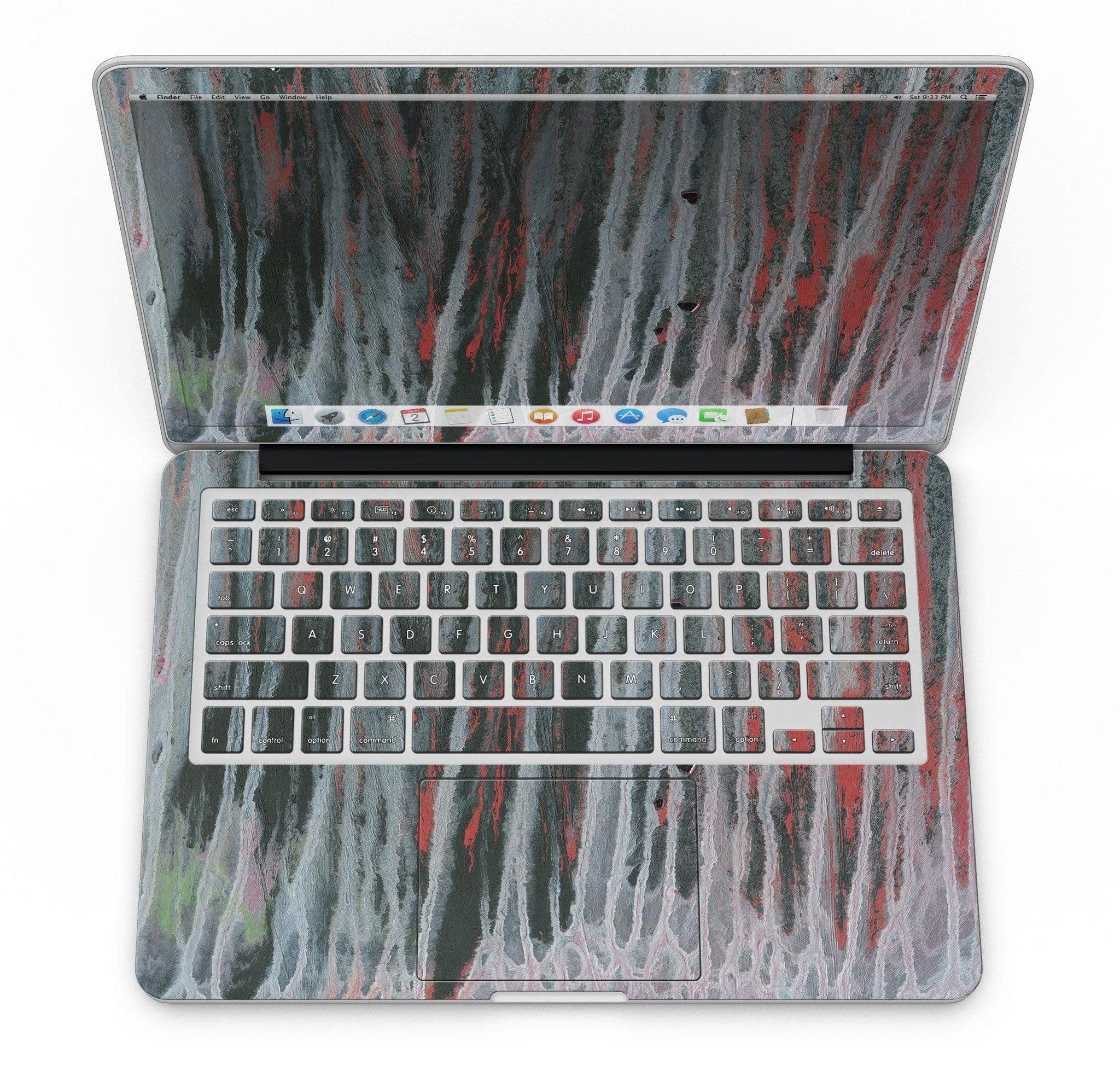 image-Abstract Wet Paint Smoke Red - MacBook Pro with Retina Display
