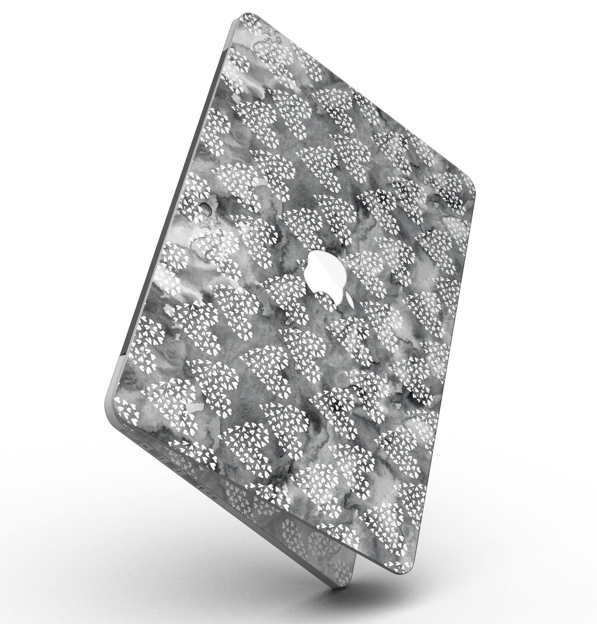 image-Black and White Watercolor Hearts - MacBook Pro with Retina Display