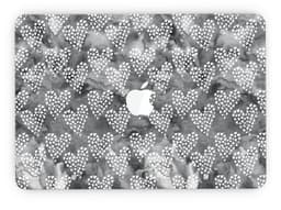 image-Black and White Watercolor Hearts - MacBook Pro with Retina Display