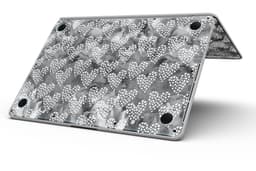 image-Black and White Watercolor Hearts - MacBook Pro with Retina Display