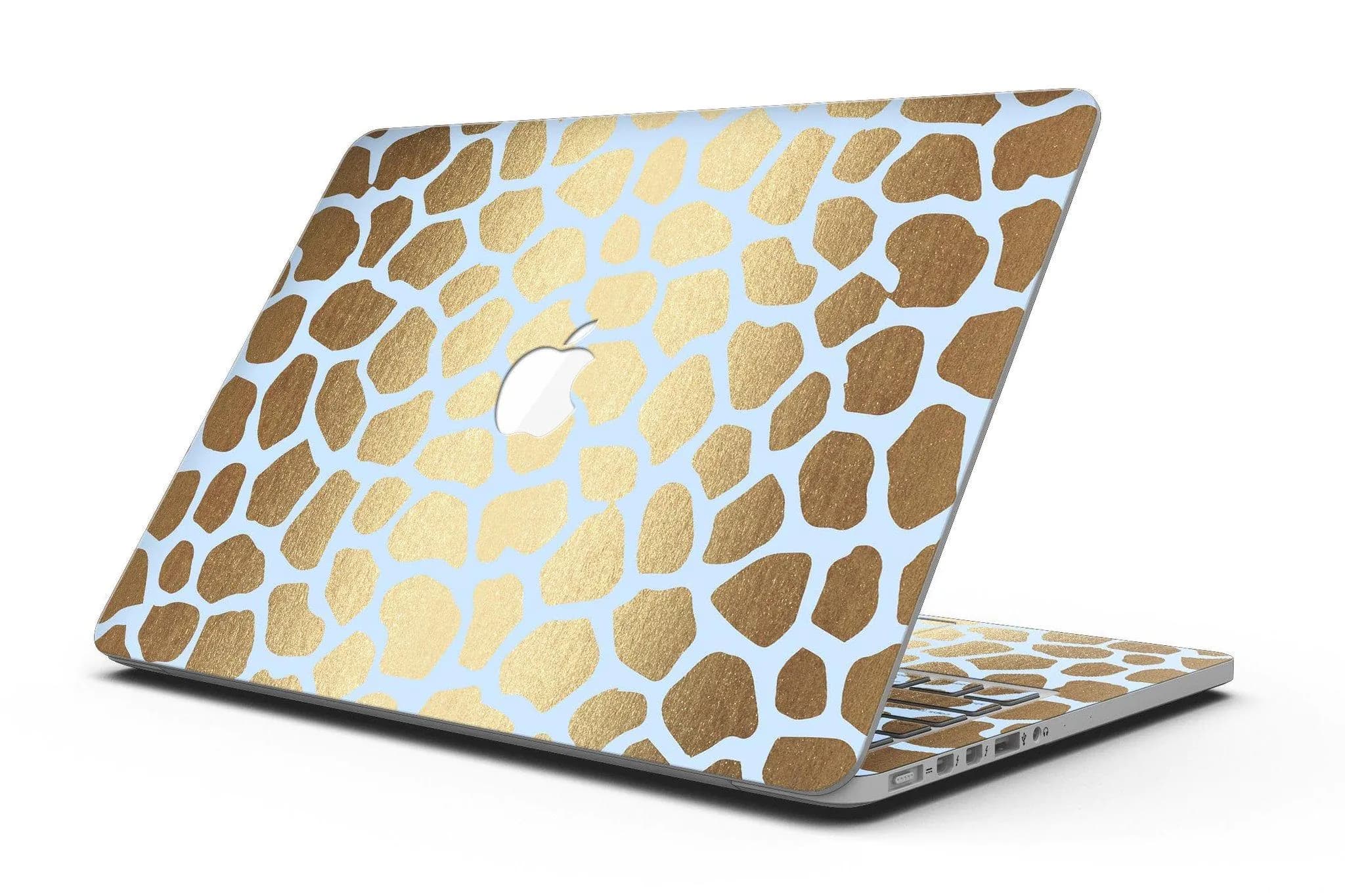image-Gold Flaked Animal Light Blue 3 - MacBook Pro with Retina Display