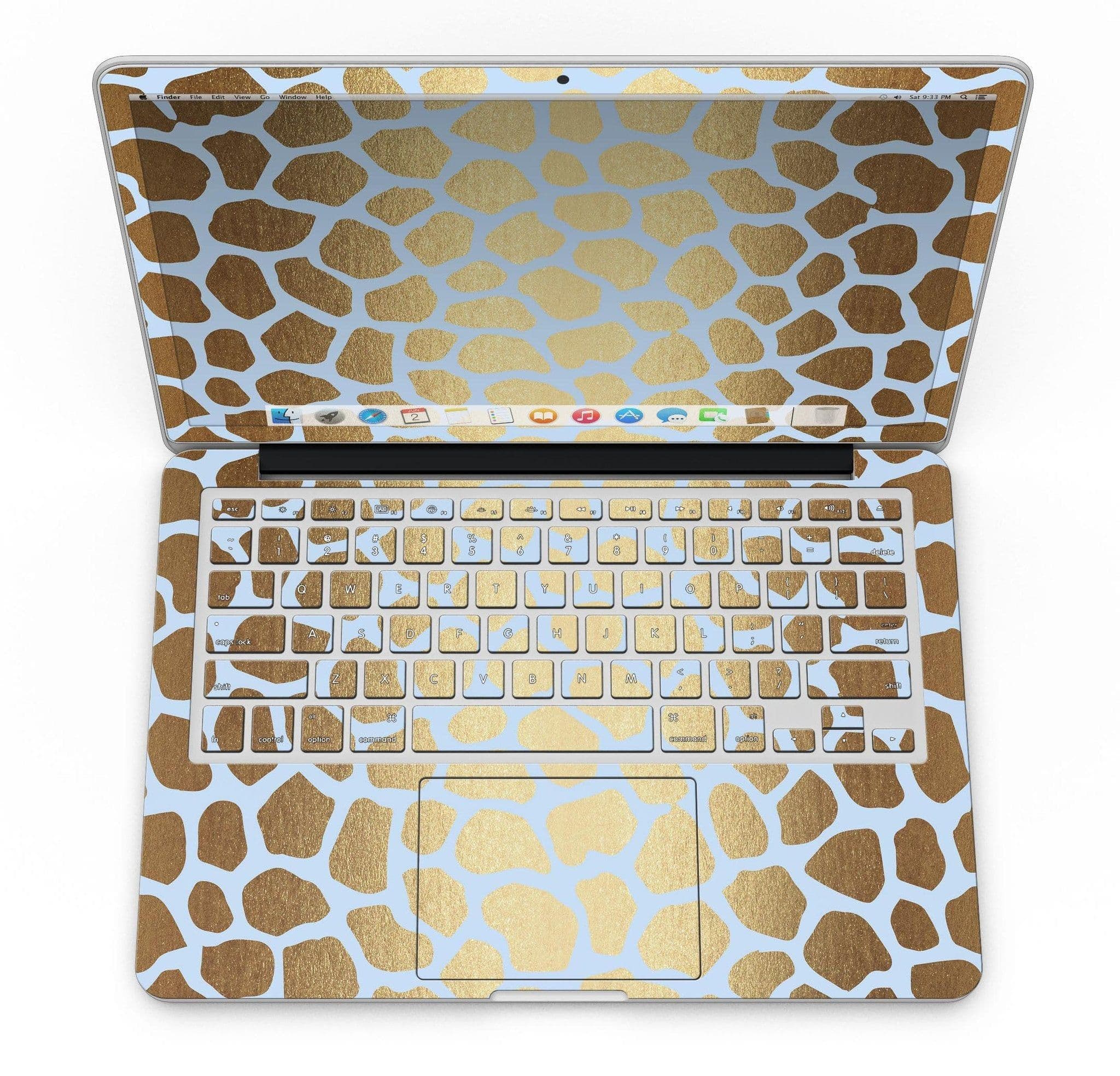 image-Gold Flaked Animal Light Blue 3 - MacBook Pro with Retina Display