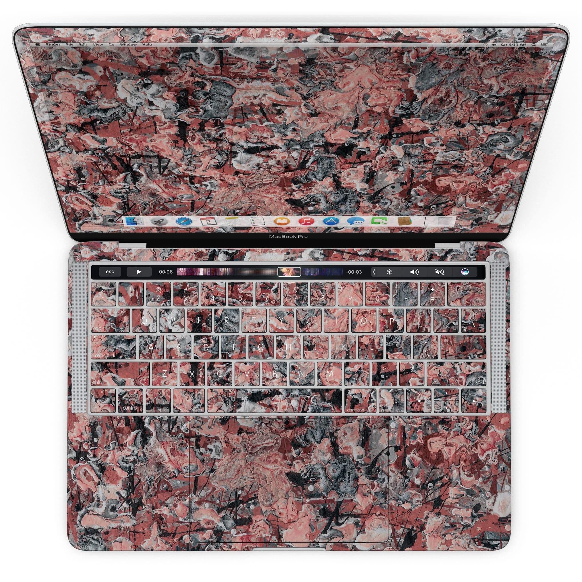 image-Abstract Wet Paint Pale Pink - MacBook Pro with Touch Bar Skin Kit