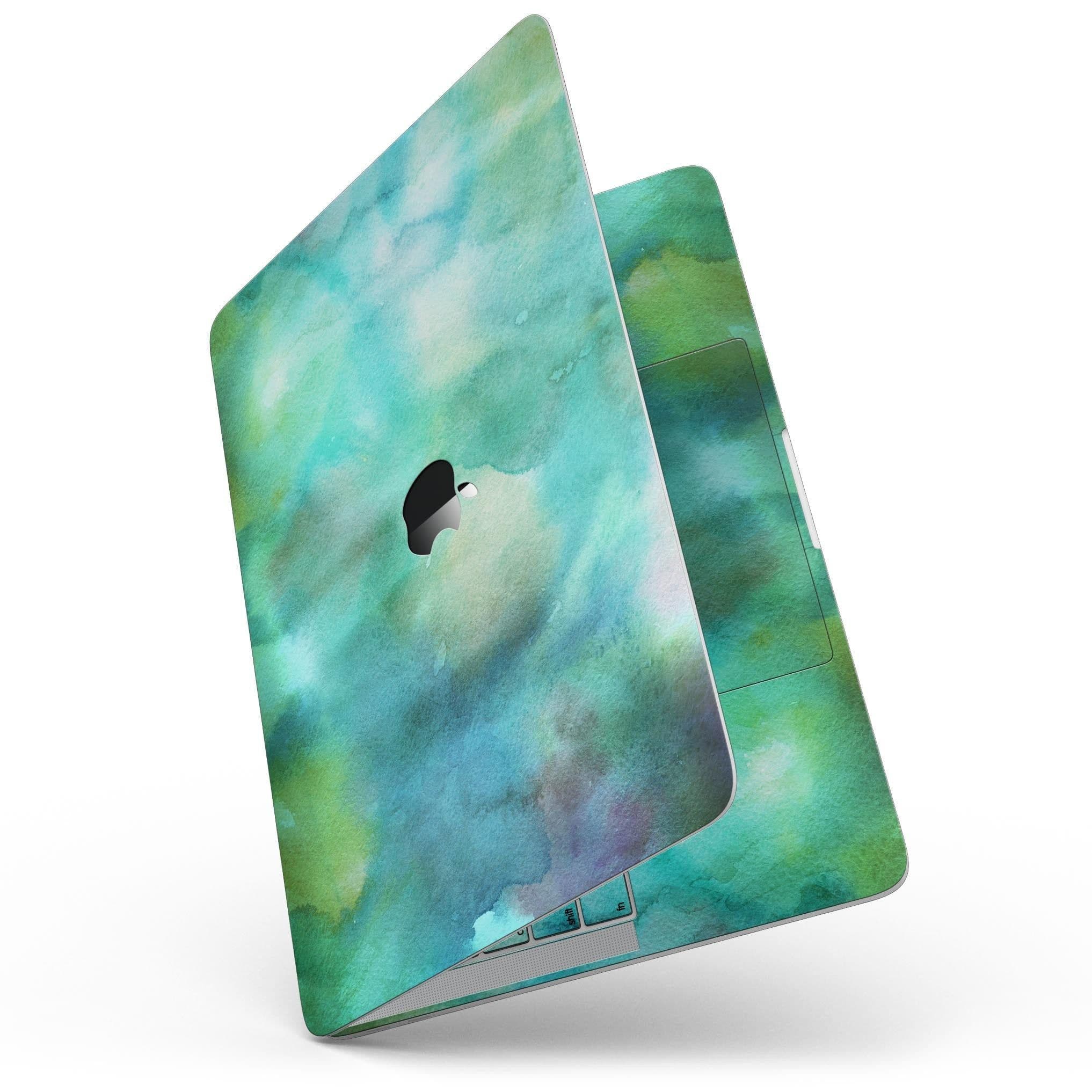 image-Green 979 Absorbed Watercolor Texture - MacBook Pro with Touch Bar