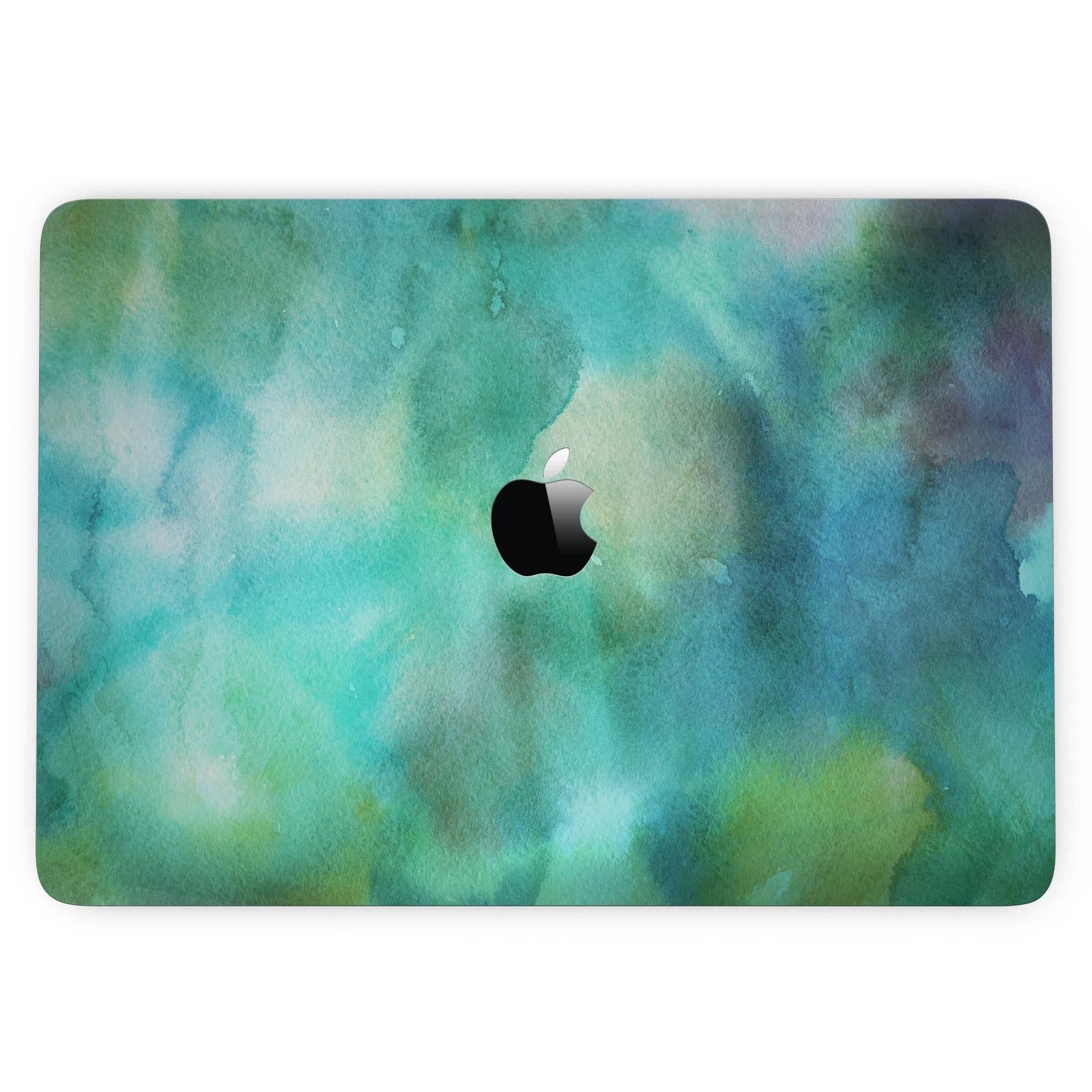 image-Green 979 Absorbed Watercolor Texture - MacBook Pro with Touch Bar