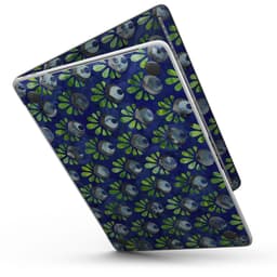 image-Dark Blue and Green Watercolor Peacock Feathers - MacBook Pro with