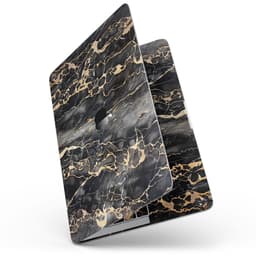 image-Black and Gold Marble Surface - MacBook Pro with Touch Bar Skin Kit